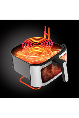 Friteuse à air chaud en acier inoxydable  - 2100 W - 8 l