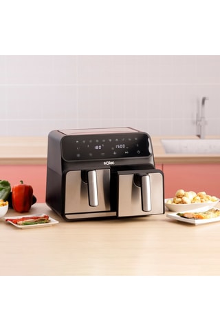 Friteuse à air en acier inoxydable - 1700 W - 8 l