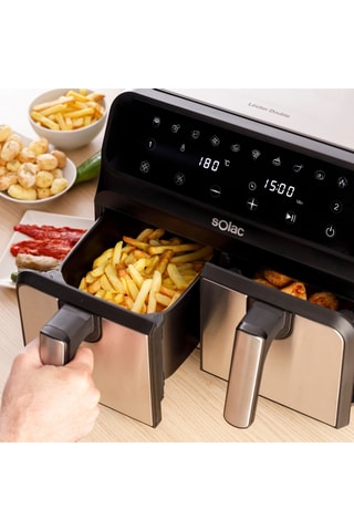 Friteuse à air en acier inoxydable - 1700 W - 8 l