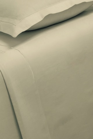 Lenzuolo sopra in raso di cotone 80 fili/cm² - Kaki chiaro