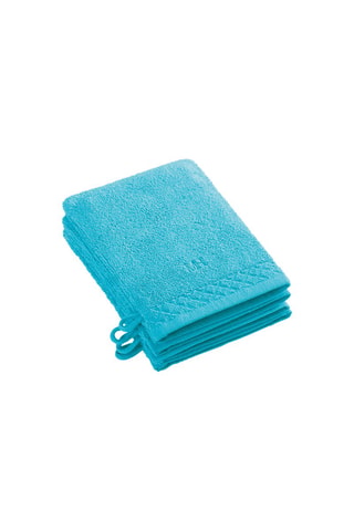 4 guanti da bagno - Turchese
