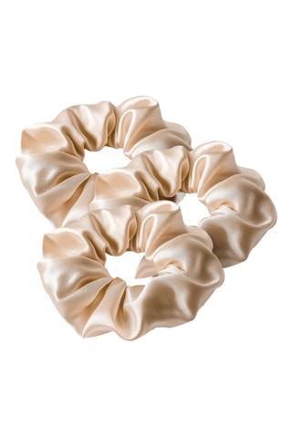 3 scrunchie in seta Vespera - Beige