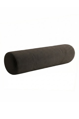 Coussin - Anthracite - 20 x 80 x 7 cm - Toucher velours côtelé