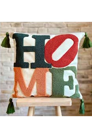 Coussin - Crème - 50 x 50 cm - Toucher velours