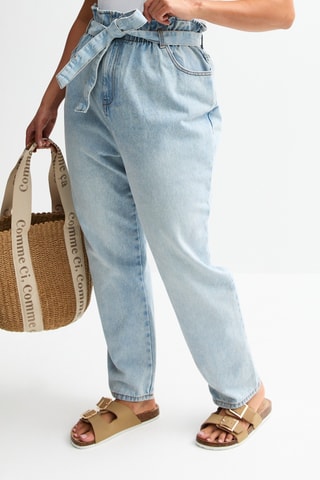 Jean taille haute - Bleu