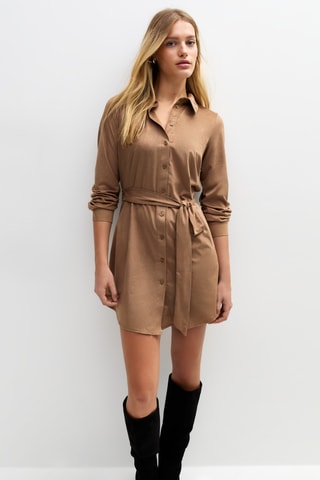 Robe chemise - Marron