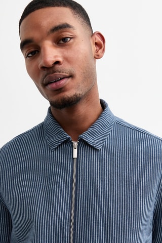 Veste en lin - Bleu foncé
