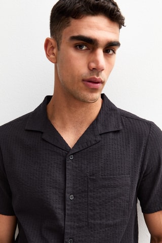 Chemise regular - Noir