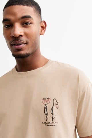 T-shirt oversize - Beige