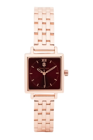 Reloj de cuarzo de metal aleado - Rosa dorado
