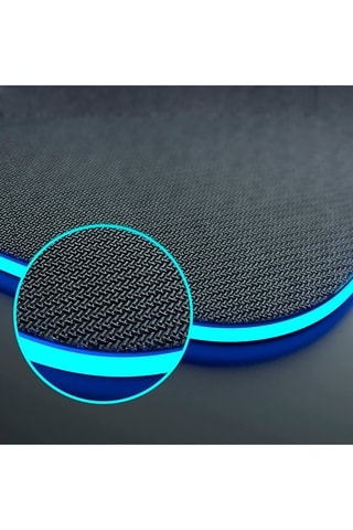 Tappetino gaming con LED e caricabatteria rapido wireless Qi - Nero