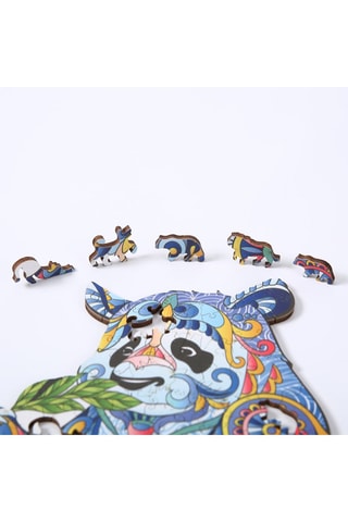 Puzzle panda 3D in legno - Da 3 anni - A4