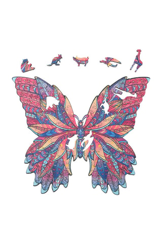 Puzzle farfalla 3D in legno - Da 3 anni - A4