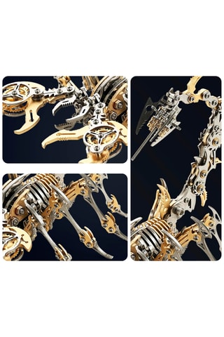 Puzzle modellino 3D scorpione in acciaio inossidabile - Da 14 anni