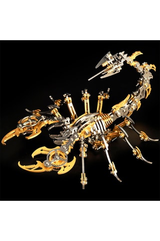 Puzzle modellino 3D scorpione in acciaio inossidabile - Da 14 anni