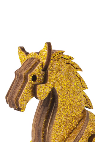 Puzzle 3D in legno cavallo - 32 pezzi - Da 3 anni