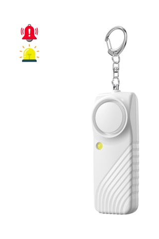 Allarme personale SOS con LED - Bianco