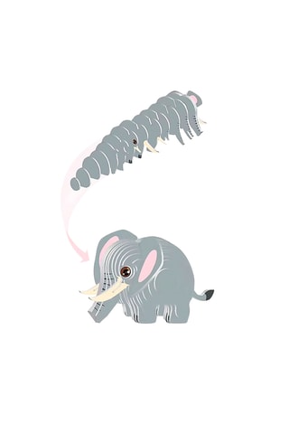 Puzzle 3D Elefante - 36 pezzi - Dai 3 anni