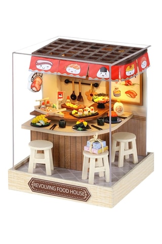 Modello Revolving Food House 3D in legno - Da 14 anni