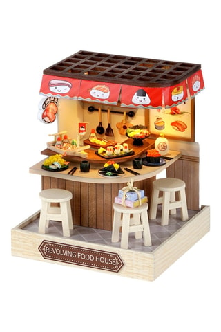 Modello Revolving Food House 3D in legno - Da 14 anni