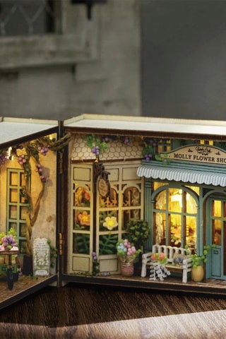 Modellino 3D pieghevole Molly Garden LED in legno - Da 14 anni