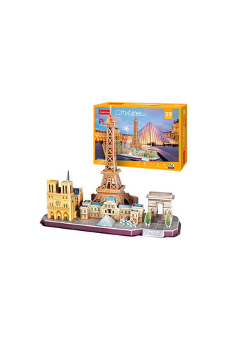 Puzzle 3D City Line Parigi 114 pezzi - Da 6 anni