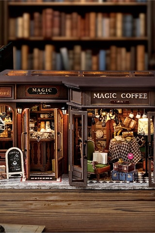 Modellino 3D Magic Coffee LED in legno  - Da 14 anni