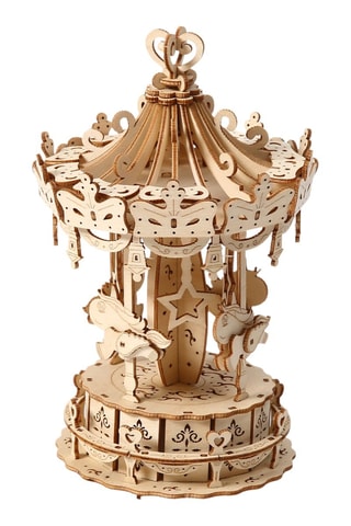 Puzzle 3D giostra in legno - 82 pezzi - Da 14 anni