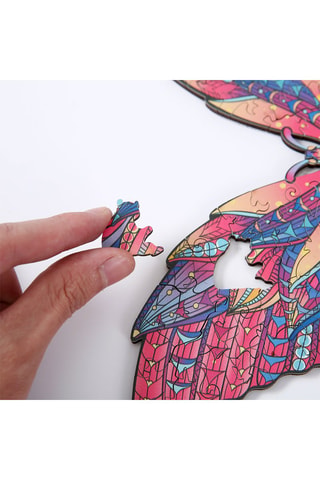 Puzzle farfalla in legno