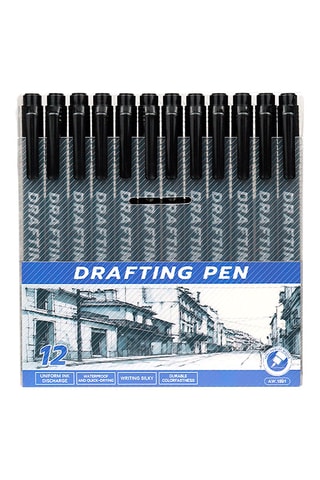 12 penne da disegno - Inchiostro nero