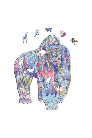 Puzzle gorilla 3D in legno - Da 3 anni - A3