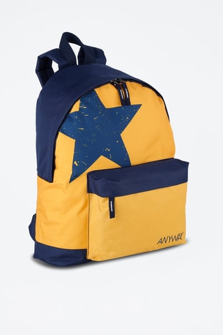 Zaino On the Road - Blu e giallo