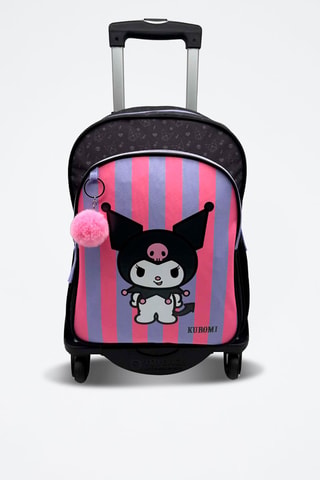 Zaino trolley Kuromi Hello Kitty Sanrio - Blu, nero e rosa