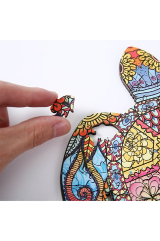 Puzzle tartaruga 3D in legno - Da 3 anni - A4