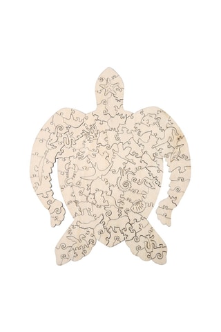 Puzzle tartaruga 3D in legno - Da 3 anni - A4
