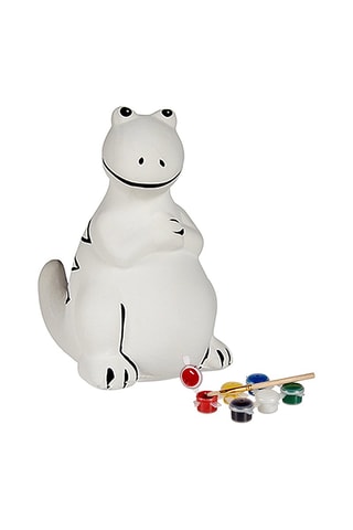 Salvadanaio dinosauro in ceramica da dipingere - Da 3 anni