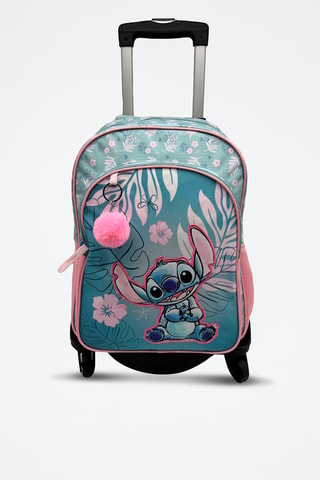 Zaino trolley Stitch Lilo & Stitch Disney - Blu, rosa e verde