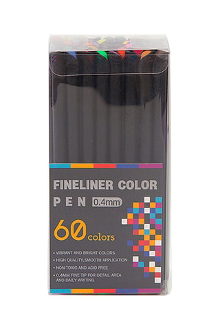 60 pennarelli Fineliner - Multicolore