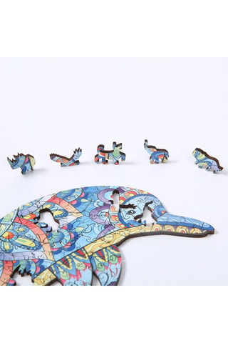 Puzzle delfino 3D in legno - Da 3 anni - A4