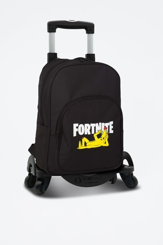 Zaino Fortnite Crazy Banana con ruote - Giallo e nero