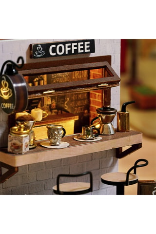 Maquete 3D em madeira A Hora do Café - A partir dos 14 anos