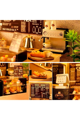 Maquete 3D em madeira Easy Cafe - A partir dos 14 anos