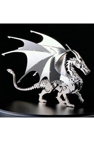 Maquete 3D de dragão em aço inoxidável - A partir dos 14 anos