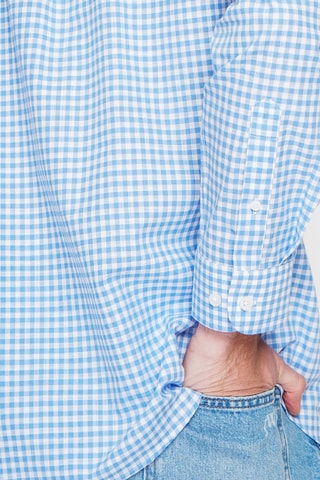 Camisa de lino - Celeste