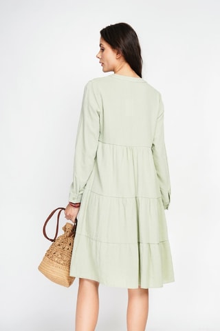 Vestido de lino - Verde