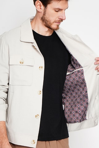 Chaqueta de lino - Beige