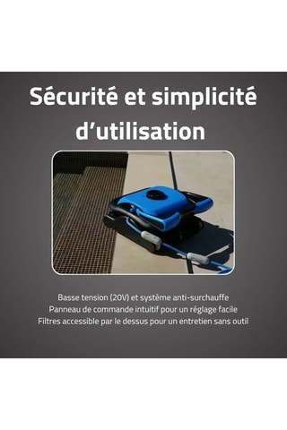 Robot nettoyeur de piscine autonome Saphyr