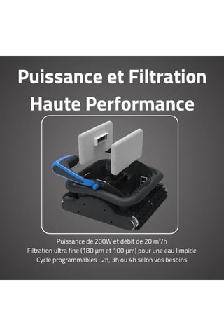 Robot nettoyeur de piscine autonome Saphyr