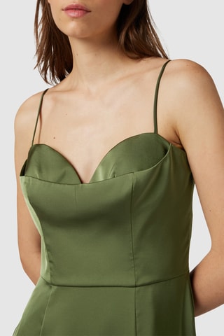 Abito lungo senza maniche - Verde oliva