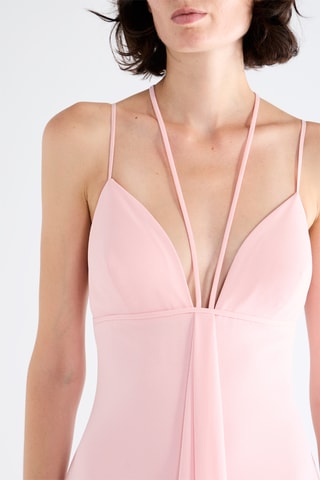 Abito lungo senza maniche - Rosa chiaro